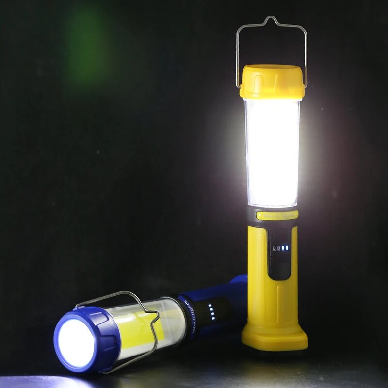 Lampe de poche LED COB magnétique, budgétaire aste USB, lampe d'atelier, torche de camping, batterie intégrée SMD, déterminer le travail