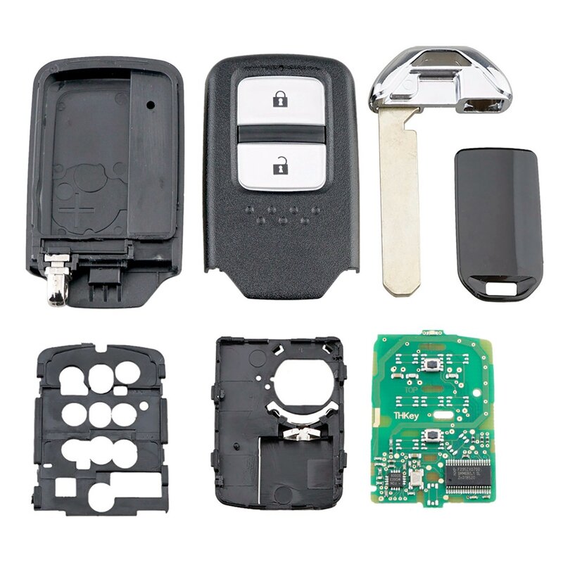 Chip chave remoto inteligente do carro para Honda, 2 botões, 433Mhz, ID47, ajuste, cidade, jazz, XRV, Venzel, HRV, 72147-T5A-G01