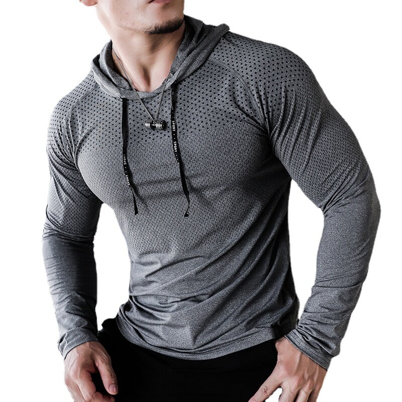 Męskie dres Fitness sportowa bluza z kapturem do biegania spodnie joggingowe bluzy koszulki treningowe z kapturem i odzieżą do treningu mięśni