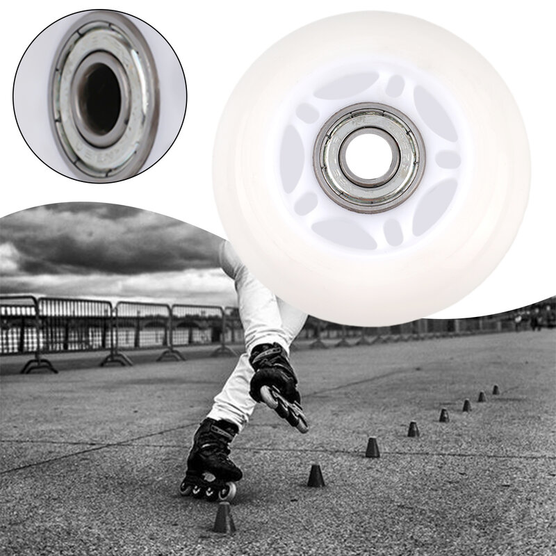 Bearing Inline roda Skate barang olahraga 64/70/72mm, aksesori olahraga luar ruangan poliuretan PU kualitas tinggi