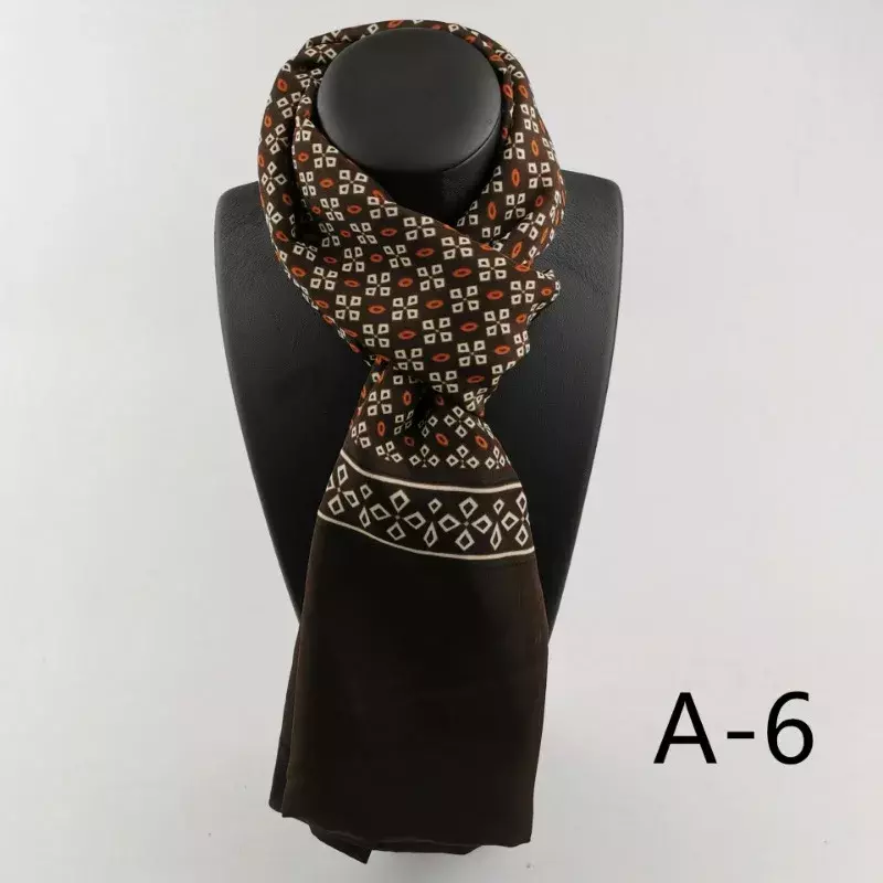 Bufanda de seda para hombre y mujer, bufandas de diseñador de marca de lujo, a cuadros, para mantener el calor, novedad de primavera e invierno, 2023