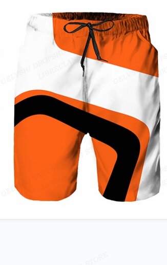 Simplicity Print Summer Men's Shorts Quick Dry Swimming Motorcycle Racing Shorts Oversized Casual Beach Pants Trend Men Clothing