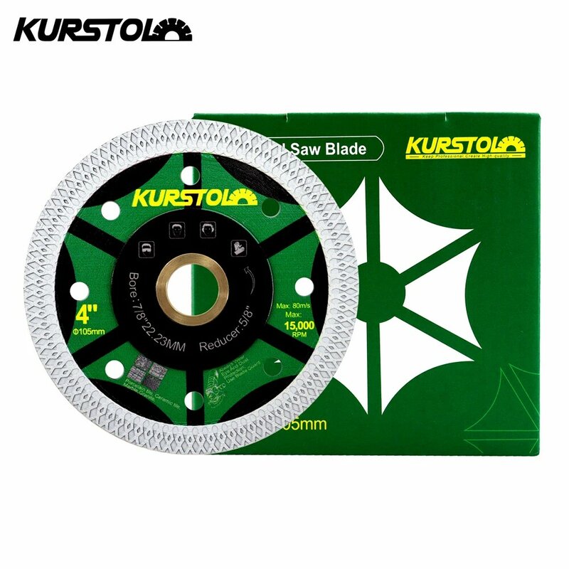 Режущий диск KURSTOL для плитки 75/85/105/115/125/175/200/230/250 мм, резак для гранита, керамики, мрамора, фарфора, режущий Алмазный диск