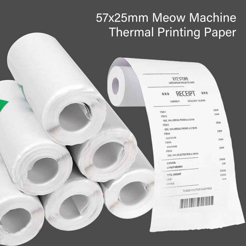 Papel de impresión autoadhesivo para Mini impresora, etiqueta térmica para cámara de impresión instantánea para niños, 57x25MM