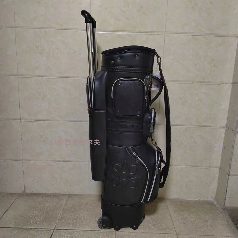 2024 New Golf Bag Pull Rod Roller Caddy Bag Men and Women Pu Golf Standard Bag 골프백
