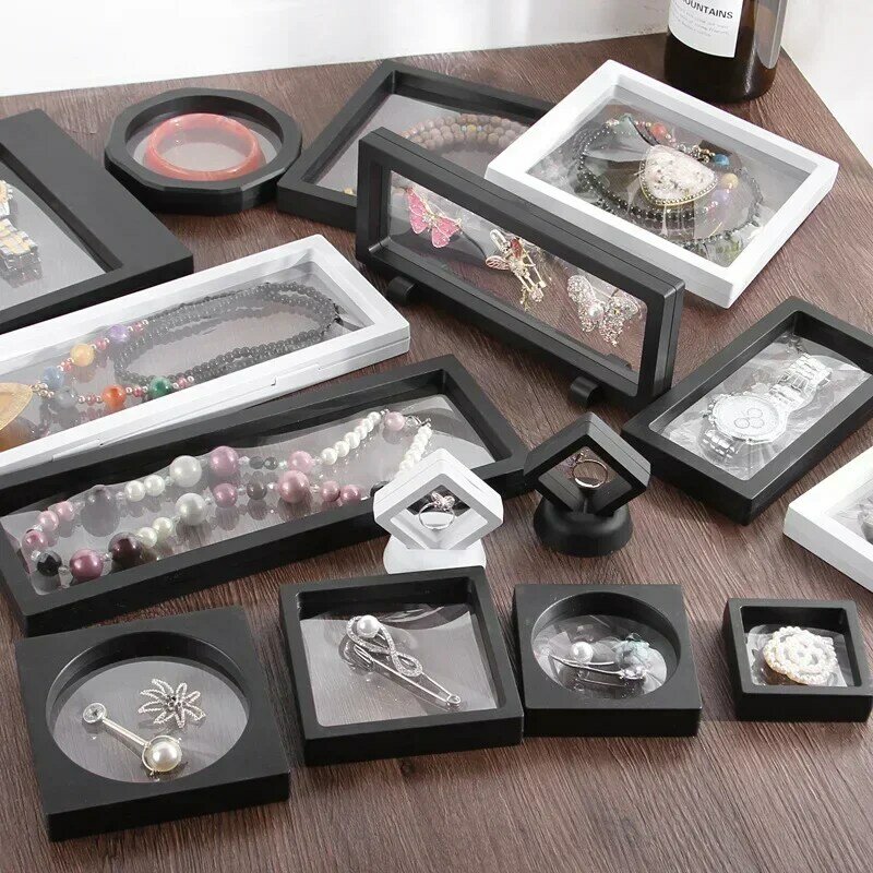 薄いフィルム,ジュエリースタンド,眼鏡,イヤリング,ブレスレット,時計,石のディスプレイケース用の箱