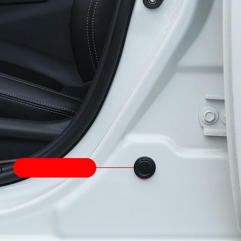 Junta anticolisión para puerta de coche, accesorio de almohadilla de silicona gruesa, color negro, paquete de 2-30 unidades