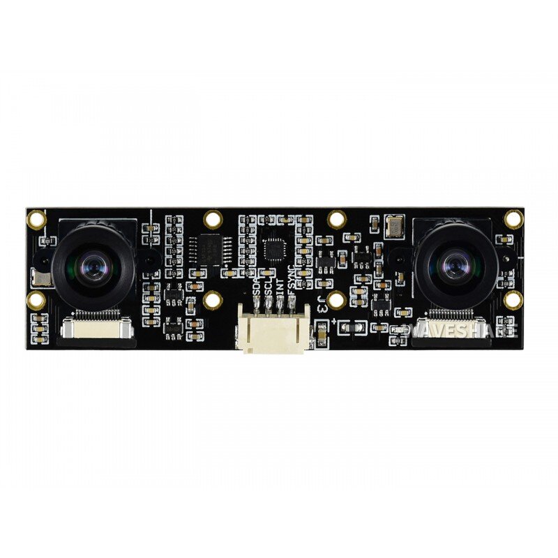 Binocular Camera Module, Dual IMX219, 8 Megapixels, Applicable for Jetson Nano and Raspberry Pi, Stereo Vision, Depth Vision