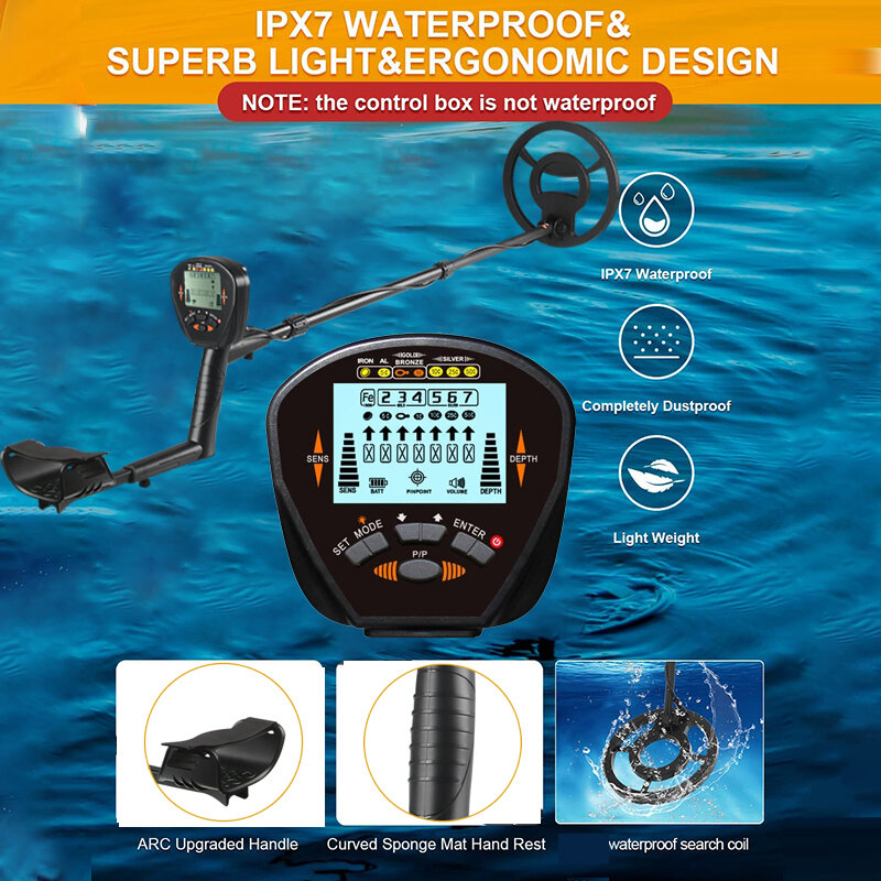 New Metal Detector MD-830 Underground Depth 2.5m Scanner Search High precision Gold Detector Treasure Hunter Detecting