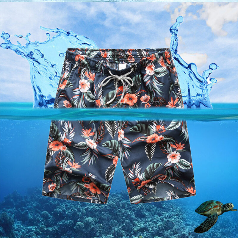 Pantalones cortos de playa de secado rápido para hombre, Shorts de verano para surfear