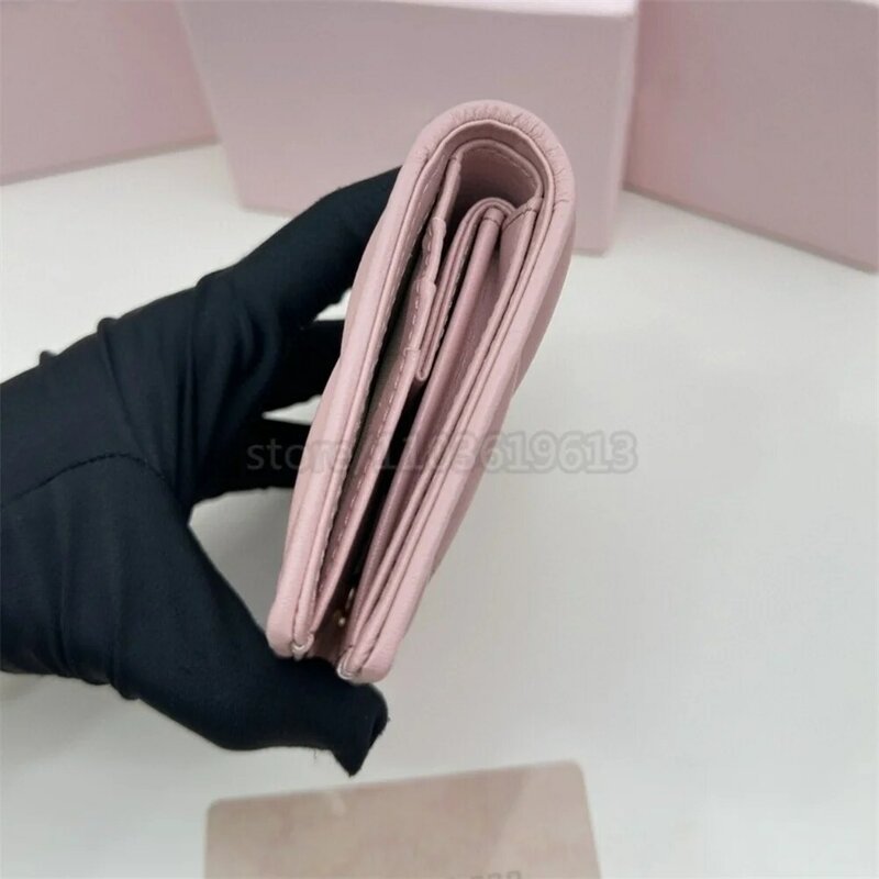 Portamonete da donna portafoglio 739156 pochette da donna femme kawaii pink cute design small card portafogli borse con scatola slimwallet