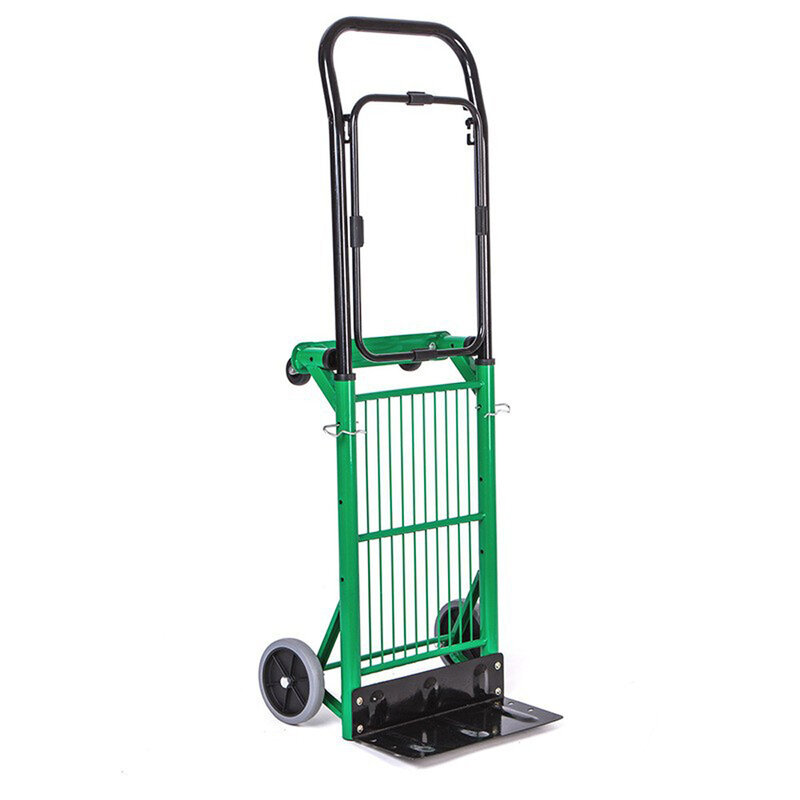 90kg Multi Functional Handcart, Flatbed Cart, Shopping Cart, Portable Hand Pulled Cart, Folding Luggage Cart, Handling Cart