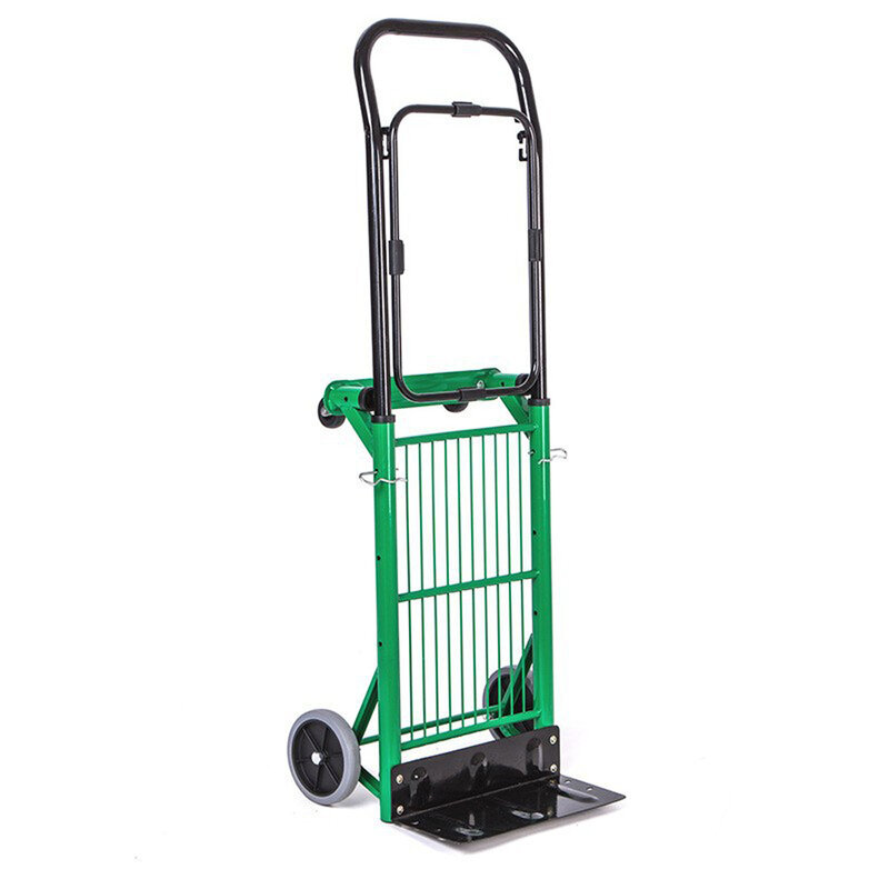 Carrello multifunzionale da 90kg, carrello a base piatta, carrello della spesa, carrello portatile a mano, carrello per bagagli pieghevole, carrello per la movimentazione