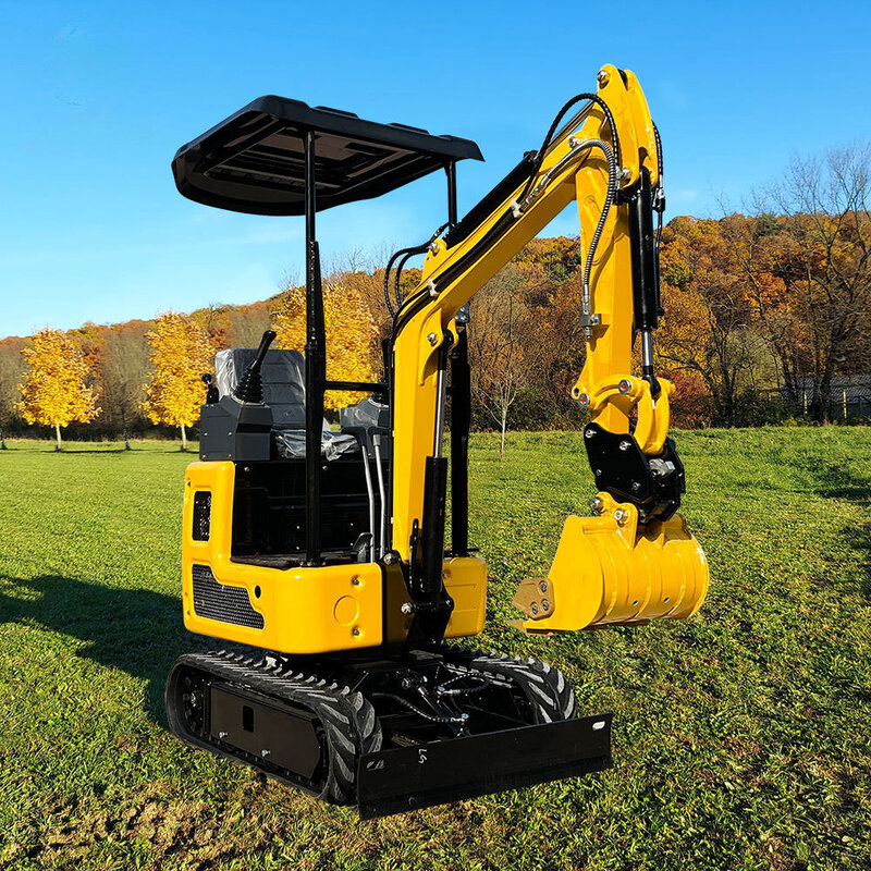 HIPIDIGI 1000kg Farm Use Mini Excavator Factory Directly Sale Hydraulic Crawler Mini Excavator Towable Backhoe Ce Epa