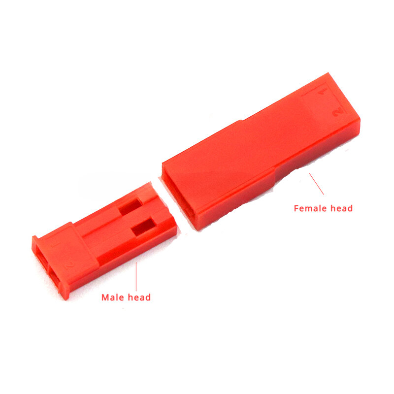 10 buah 2.54mm JST SYP 2-Pin Female & Male Plug merah Housing Crimp Terminal konektor Kit
