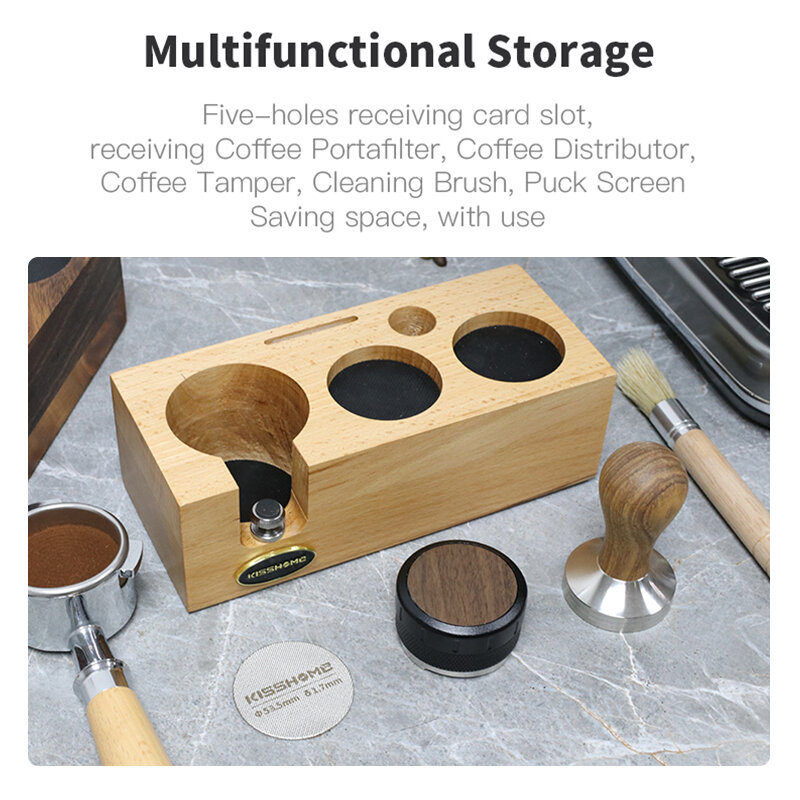 Coffee Portafilter Holder Espresso Tamping Station Leveler Mat Stand 51MM 54MM 58MM For Delonghi Breville Barista  Accessories