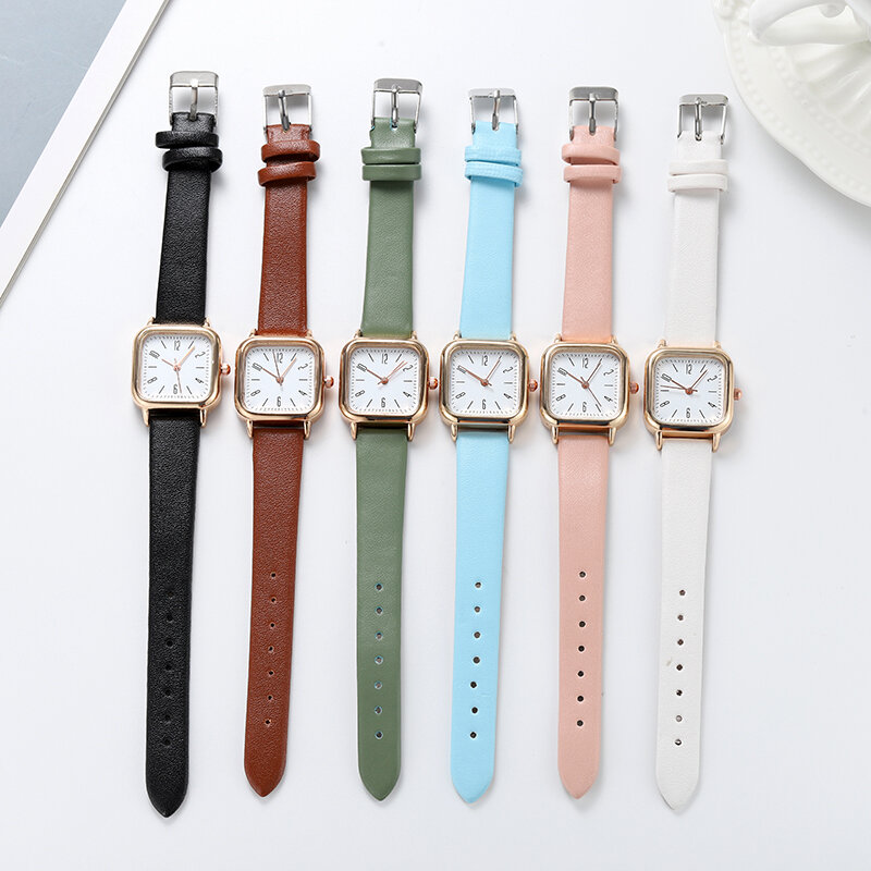 New foreign trade fashion new founder small pure and fresh color ladies watch belt sweet girl watch4