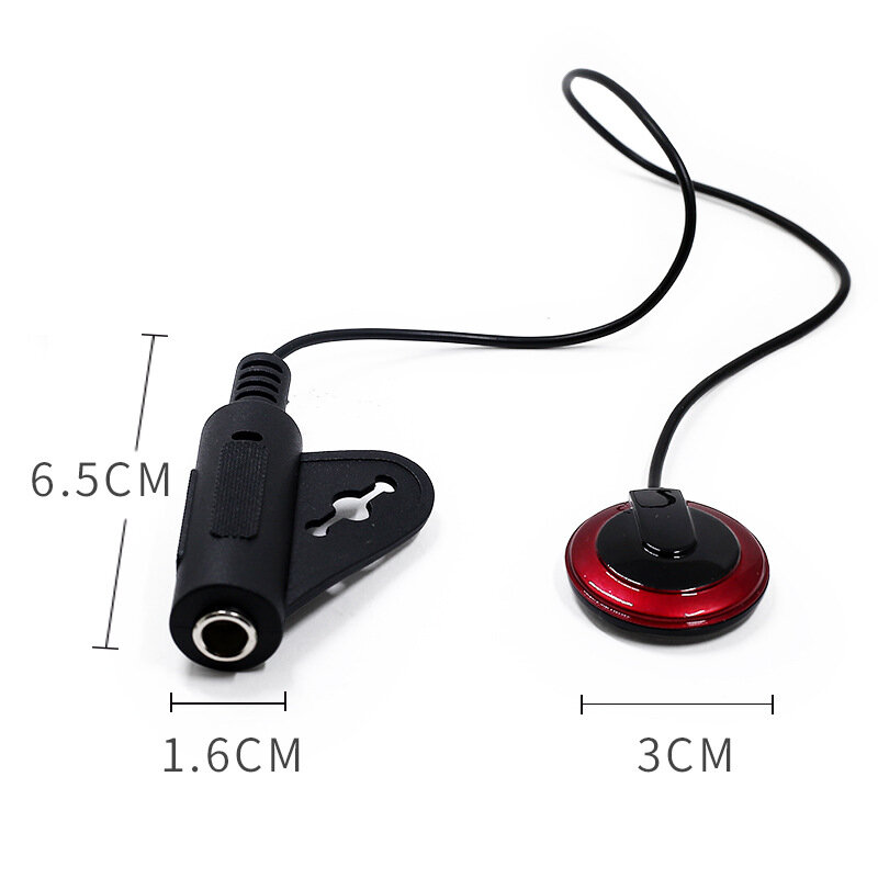 1pcs Portable Guitar Pickup Professional Piezo Contact Microphone Pickup Easy To Install For Violin Ukulel Guitar Accessories