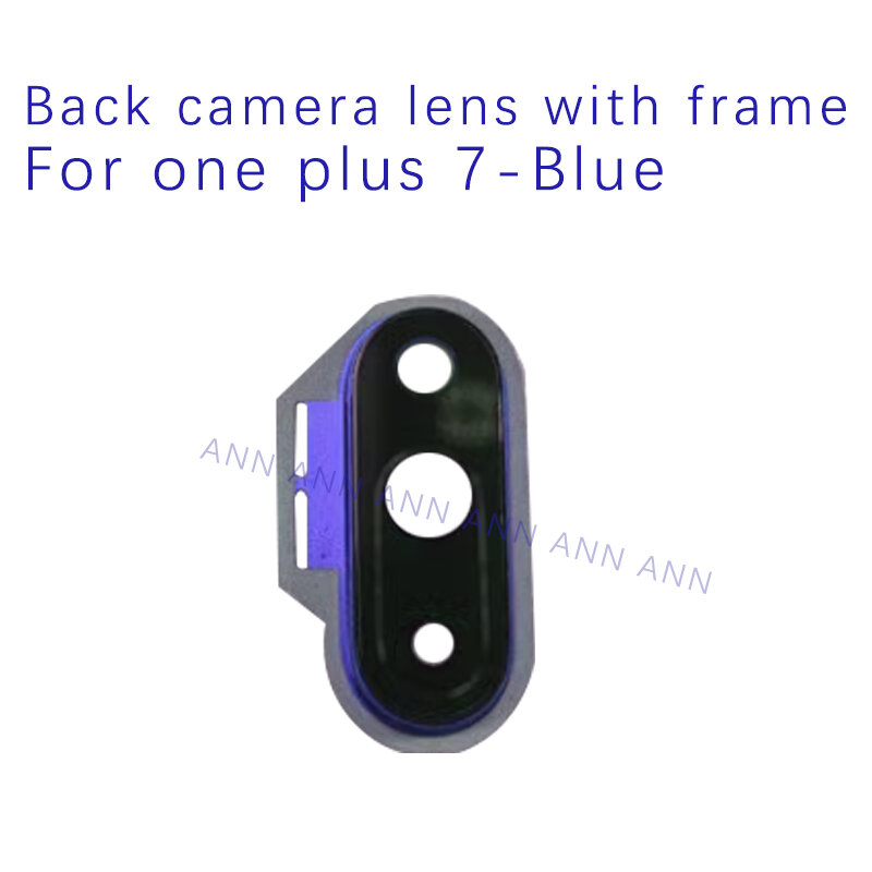 Support de couvercle d'objectif en verre de caméra arrière, pièces de rechange de cadre d'objectif, Oneplus 7 Big