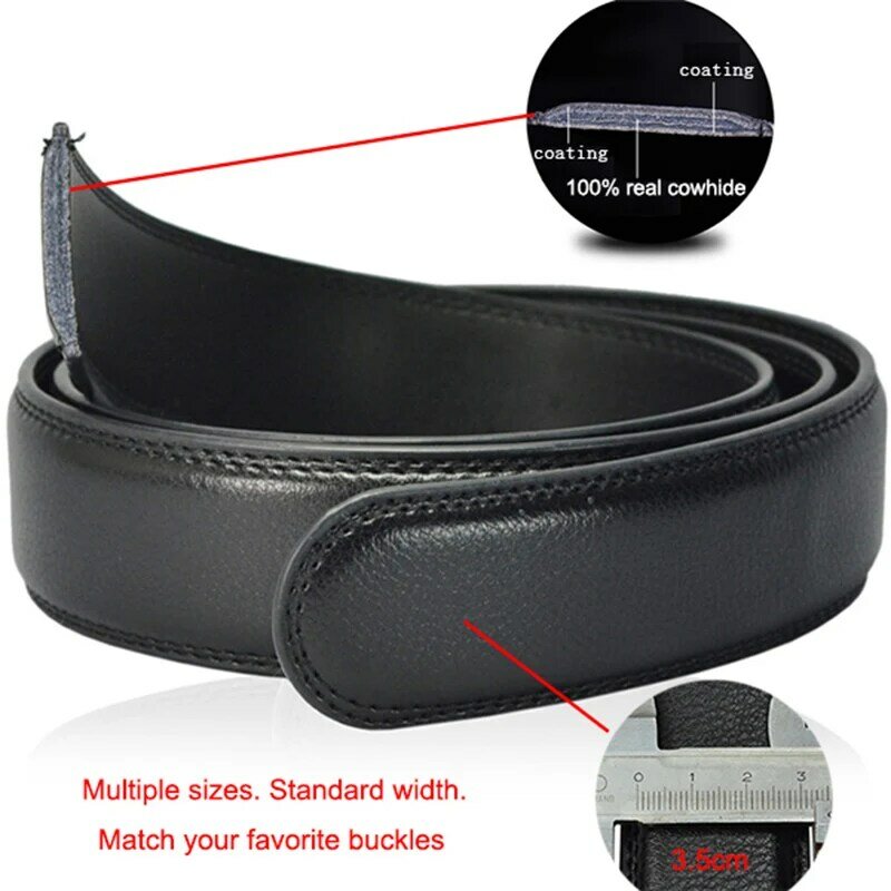 Cinturón de cuero con hebilla automática para hombre, cinturones de lujo de 2023 cm, marca famosa, nuevo diseñador, 3,5