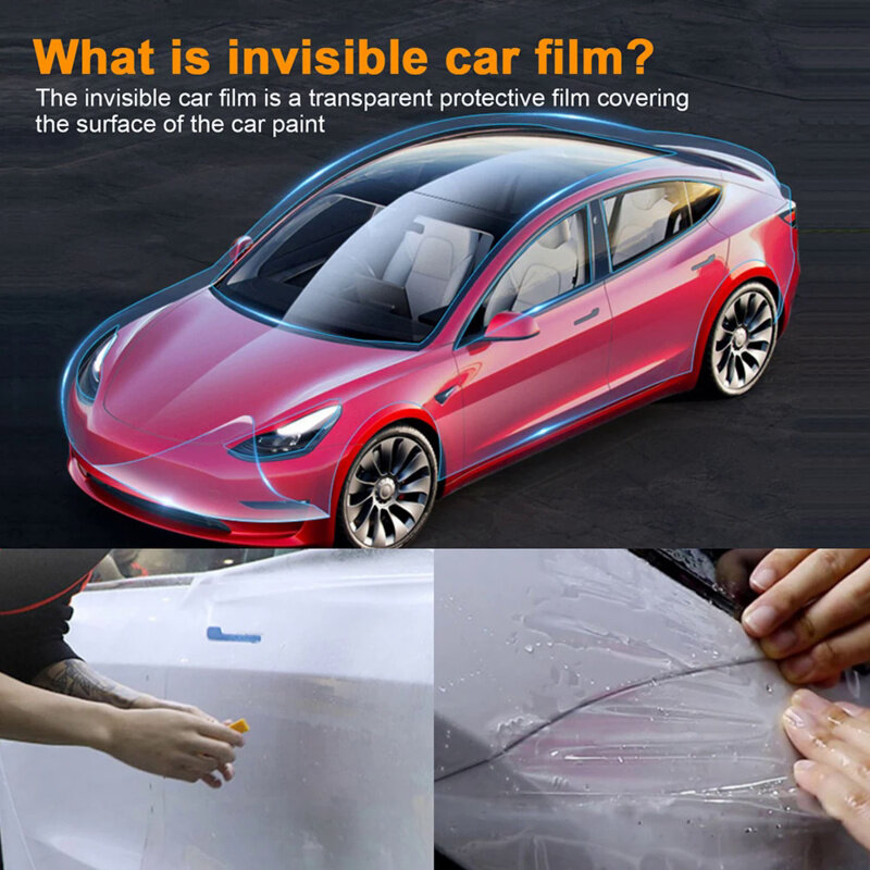 テスラモデル3 y x s 2020-2023用の車のヘッドライト保護フィルム,引っかき傷防止,透明