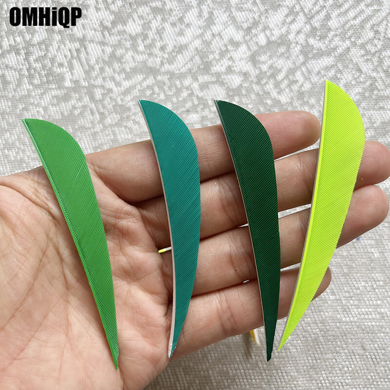 50Pcs Archery Turkey Feather Water Drop 3Inch Natural Fletching DIY Arrows Fletching Right Wing Vanes for Hunting Arrow