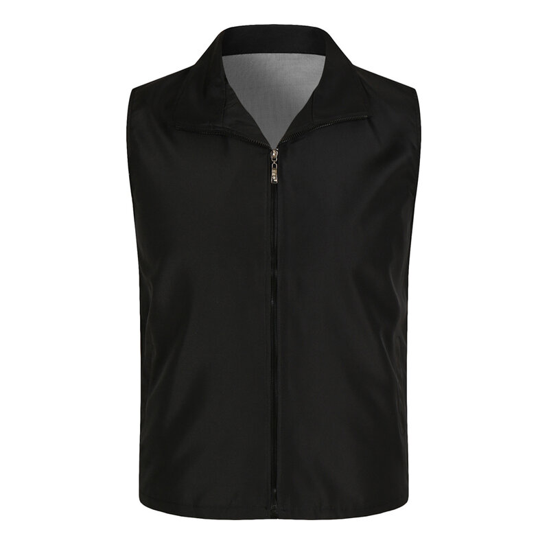 Fashion Vest Jacket Zip Breathable Comfortable Fishing Vest Polyester Size M~3XL Sleeveless Soft Unisex Workwear