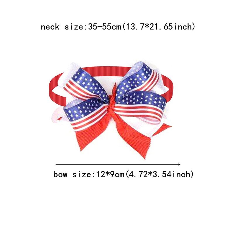 50szt American Independence Day Large Dog Bowties Pet Products Neck Tie Collar Pet Grooming Supplies for Large Dog Accessories