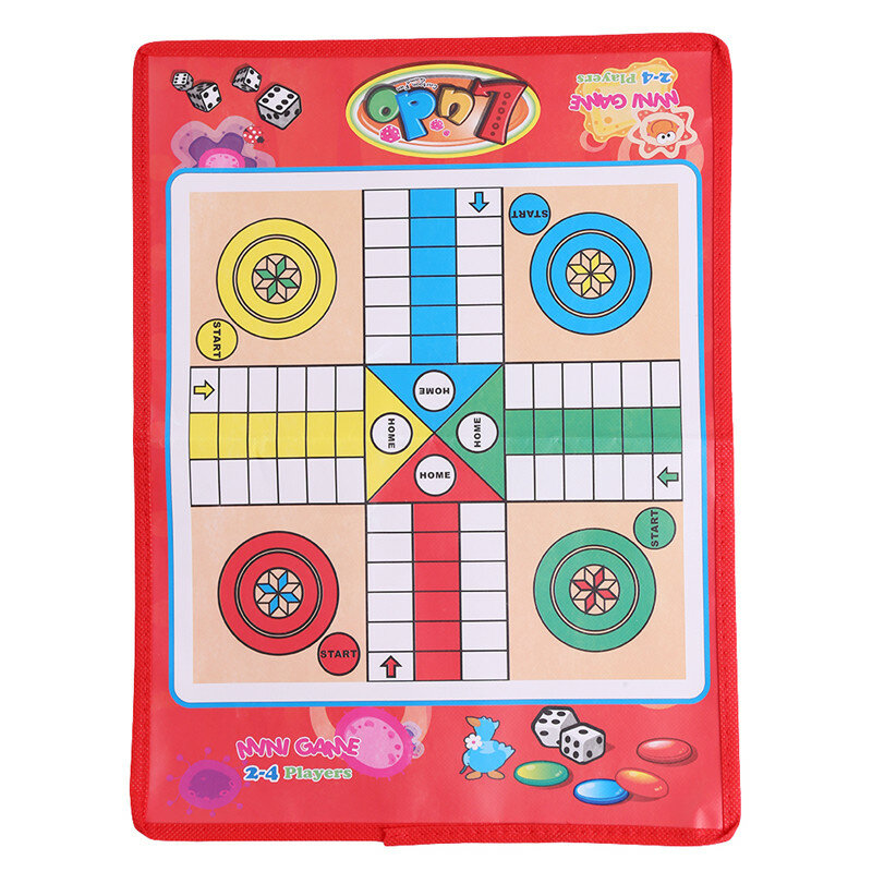 Kids Classic Flight Chess Game Ludo Chess Game Family Party Children Fun Board Game Toys Educational Toys for Children Fun Gifts