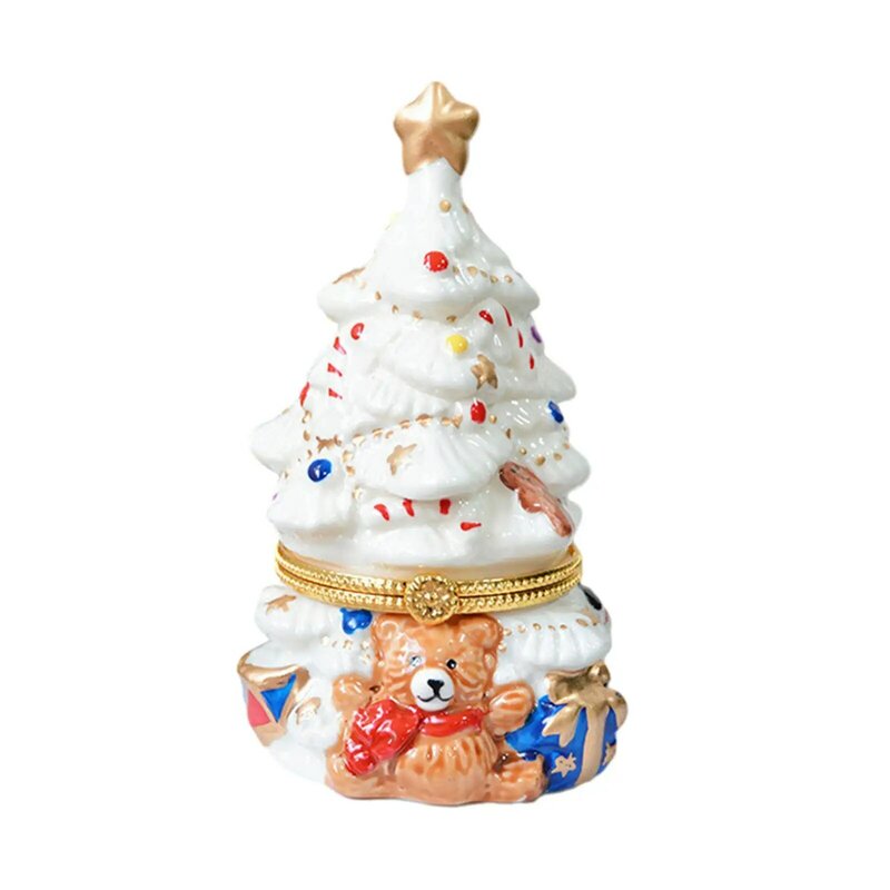 Scatola di gioielli per albero di natale regalo unico scatola di gingillo per decorazioni natalizie per il giorno del ringraziamento di nozze fidanzata di natale san valentino