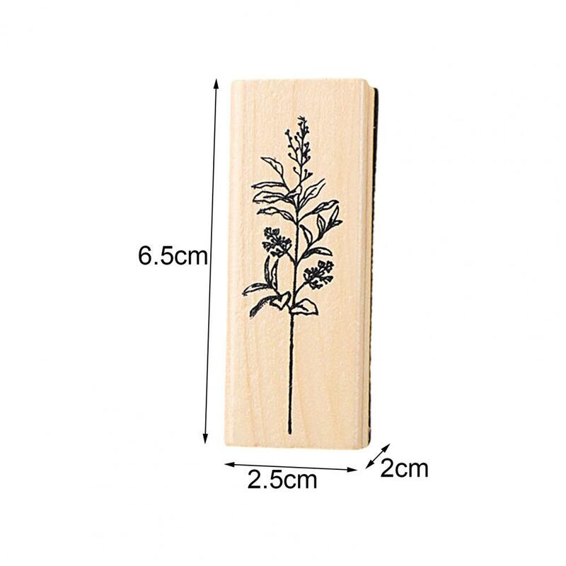 Rubber Stamp Flowers And Plants Series Crafts Card Making Rubber Mounted Vintage Plant Tree Wooden Rubber Stamps Wooden Stamp