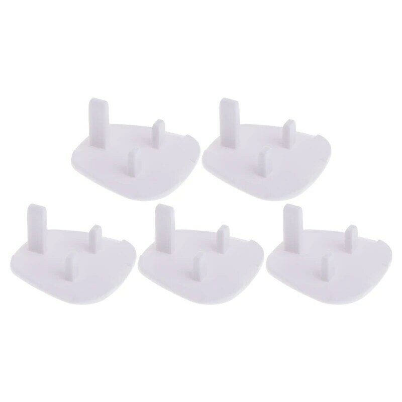 5pcs White UK Power Socket Electrical Outlet Baby Safety Guard for Protection Anti Electric Shock Plugs Protector Cover