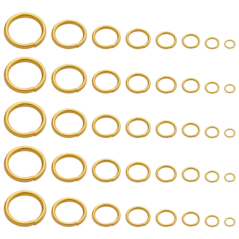 ステンレス鋼のオープンリングリングリング,100または200個,ネックレスとブレスレットのコネクター,ジュエリー製造用,サプライヤー