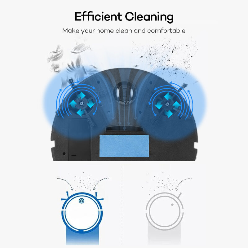 Dokładne czyszczenie do zmywania i odkurzania Robot odkurzający pięć w jednym oczyszczanie powietrza z inteligentnym automatycznym nawilżaniem natryskowym