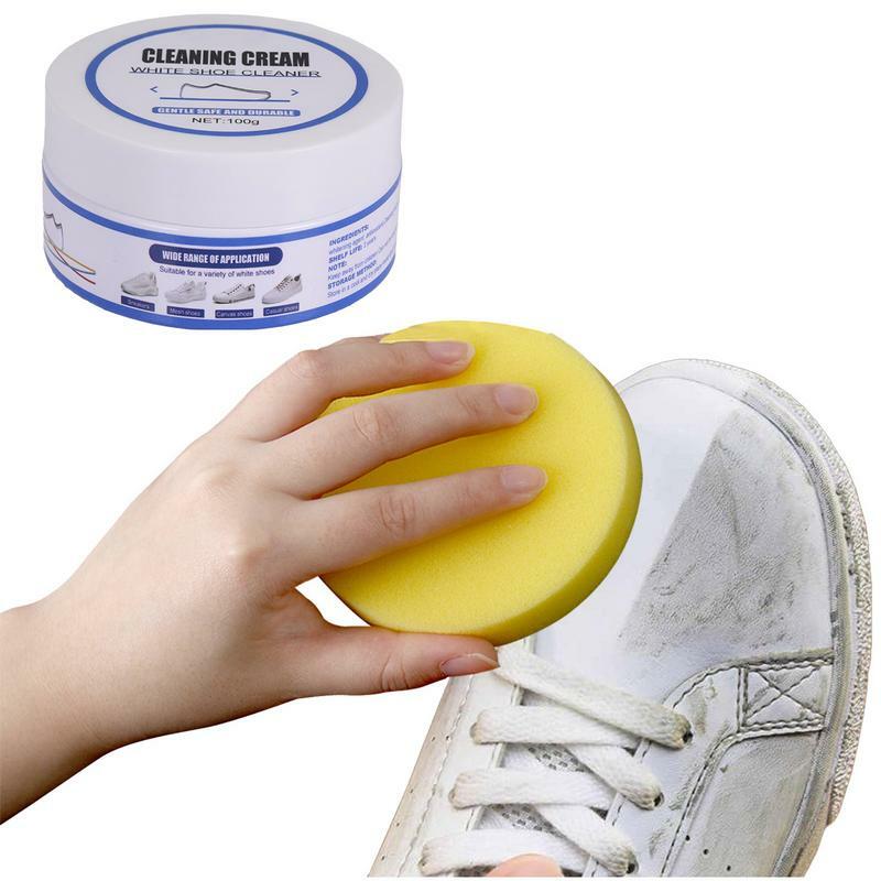 Kit per la pulizia delle scarpe per scarpe da ginnastica senza detergente per macchie di scarpe per la pulizia di scarpe bianche strumenti per la pulizia della casa per la tela di pelle ogni giorno
