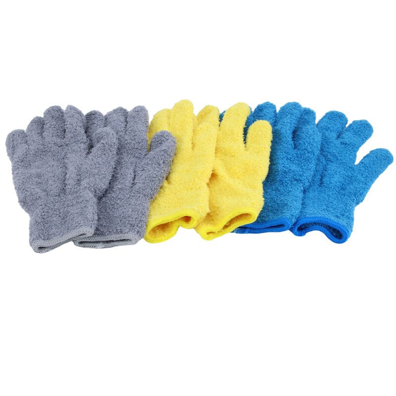 1 Pairs Microfiber Afstoffen Cleaning Handschoen Mitt Auto Windows Dust Remover Tool Herbruikbare Cleaning Glove Huishoudelijke Schoonmaakmiddelen Gereedschappen