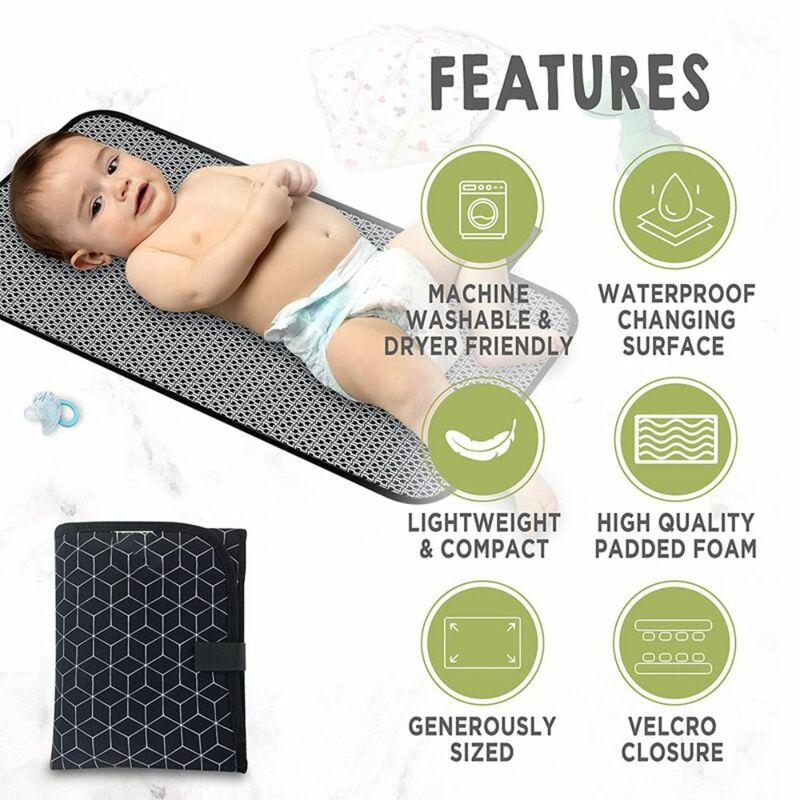 Profissional impermeável bebê mudando Mat, Foldable durável fralda folha, portátil Oxford infantil mudando tabela, ao ar livre