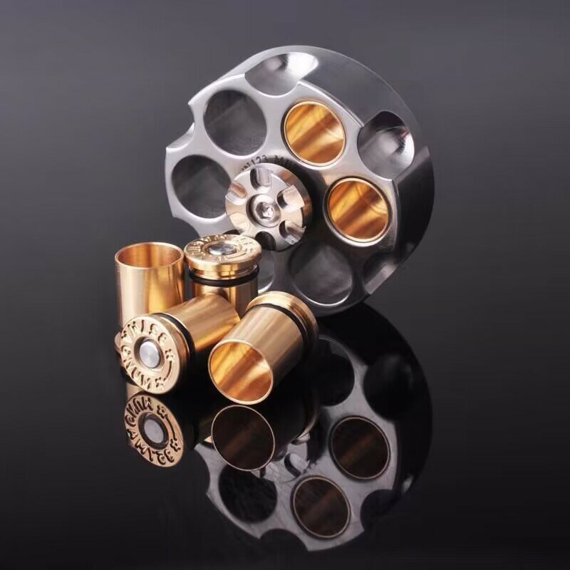 Wheel Metal Pure Brass Decompression Toy EDC Detachable Leisure Finger Metal Fidget Spinner Gift