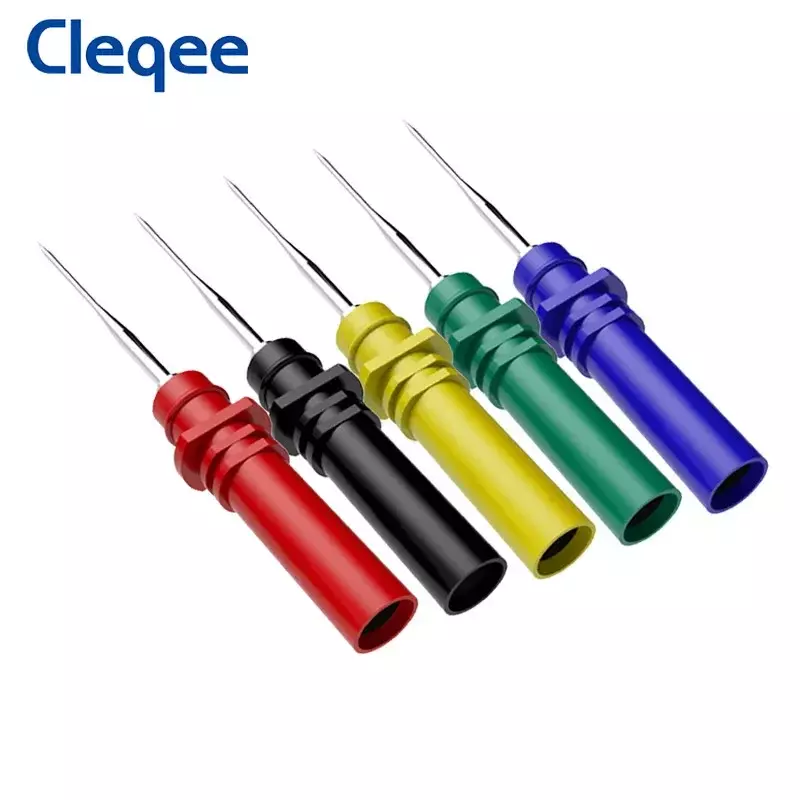 Cleqee P8002 15pcs Automotive Diagnostic Test Probe Puncture Needles Oscilloscope Probe Pins Set Repair Tool Accessories HT307