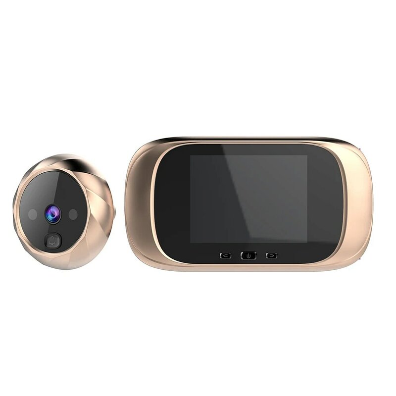 Mirilla de vídeo Digital para puerta, Visor de puerta con batería, cámara de visión nocturna, Larga modo de reposo para seguridad del hogar y apartamento