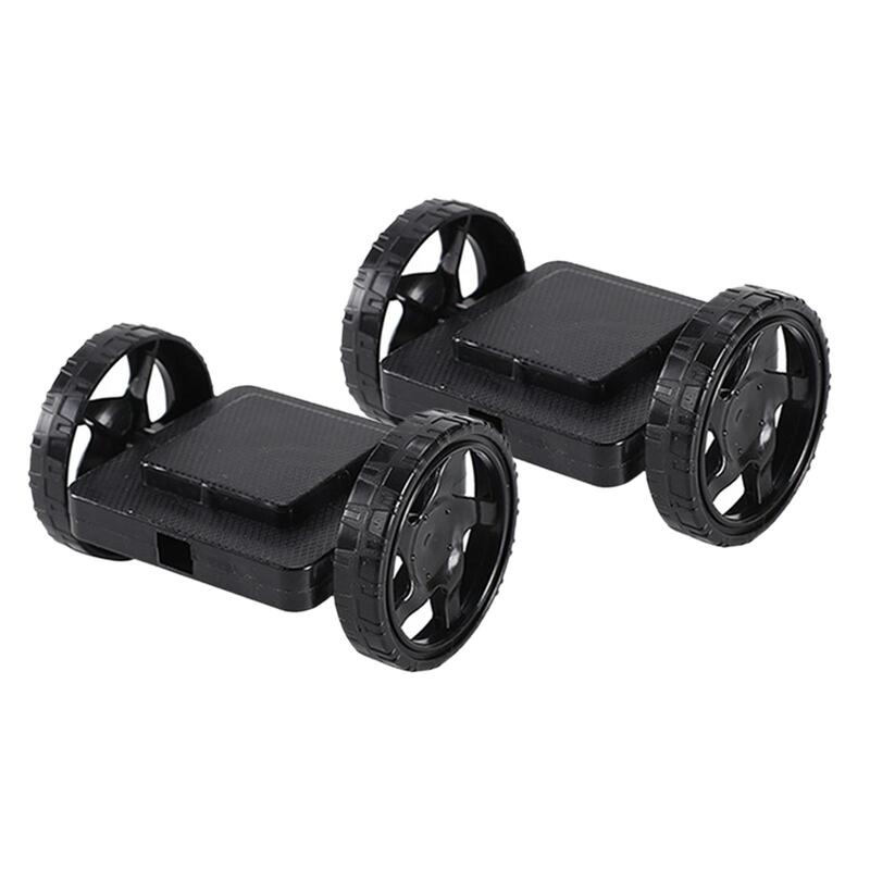 Mainan blok bangunan Magnet, 2x basis roda pendidikan prasekolah hadiah konstruksi dasar mainan roda Set untuk balita