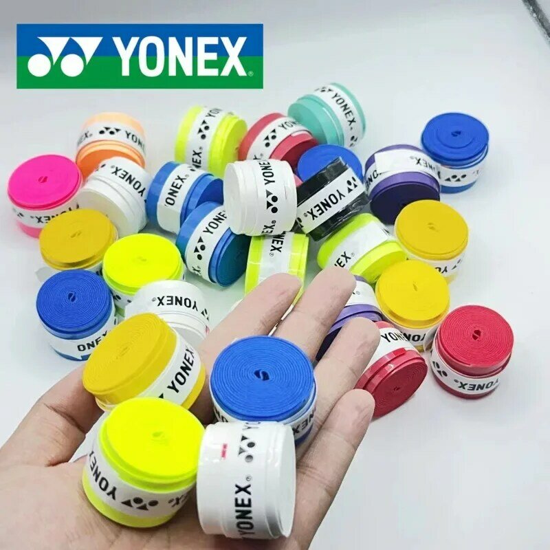 YONEX Overgrip Badminton Racket Viscose Non-slip Sweat-absorbent Yy Flat Tape Grip Handle Tennis Sports Wrapped Tape