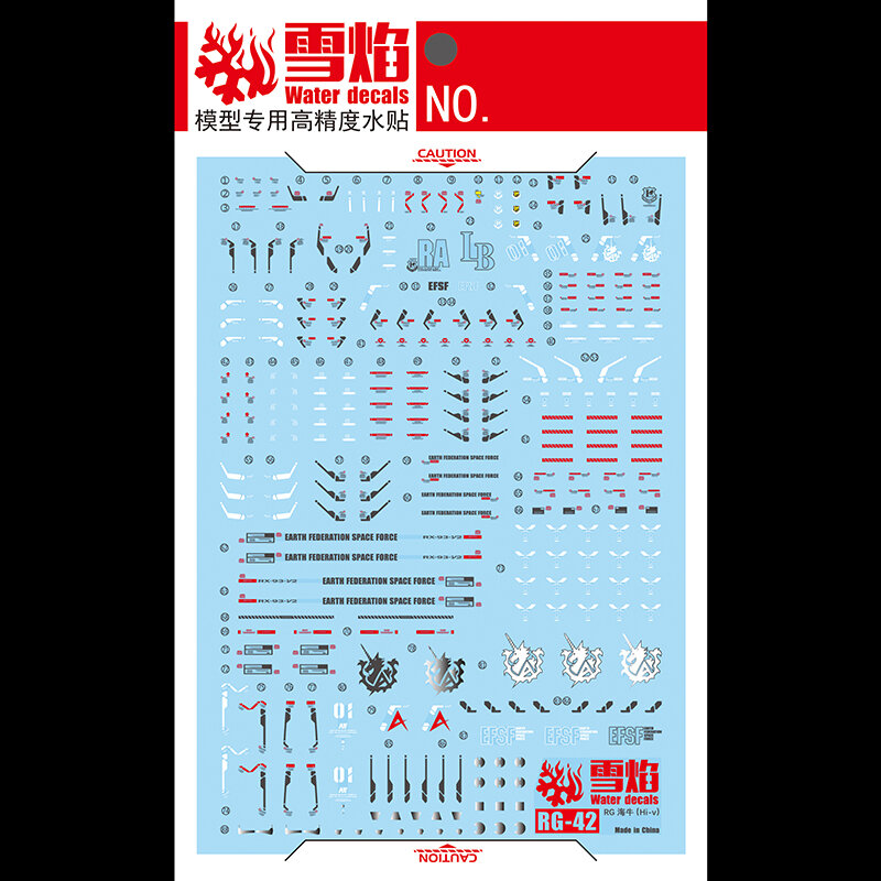 1/144 RG Hi-NU 스티커 모델, 워터 슬라이드 데칼 도구, 장난감 액세서리