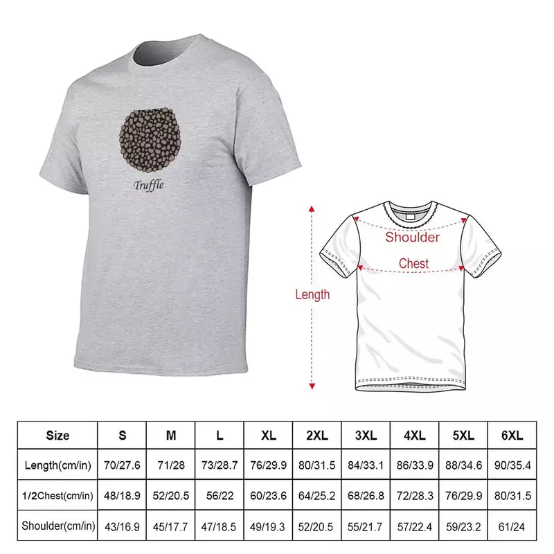 Conception d'illustration de champignon truffe. Truffe noire de luxe style Foodie. T-shirt Fruit of the Loom pour homme, sweat-shirt