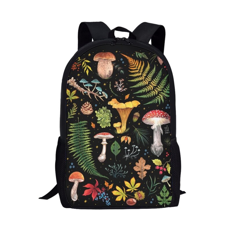 Женский рюкзак с 3D принтом в виде грибов, рюкзак для девочек-подростков, рюкзак для ноутбука, повседневные сумки для книг, ранец для студентов колледжа, ранец
