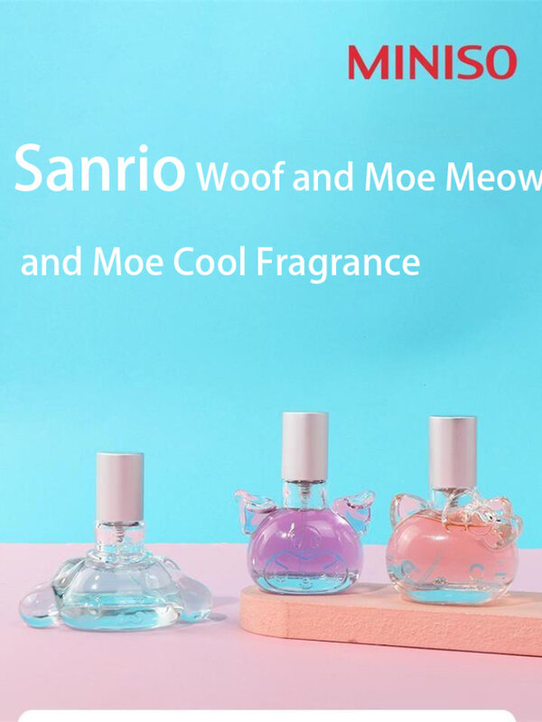 MINISO Sanrio Dog Woof Woof Moe Kurumi Cool Cool Perfume Long Lasting Fragrance Eau de Toilette for Girls Kitty Meow Meow Moe