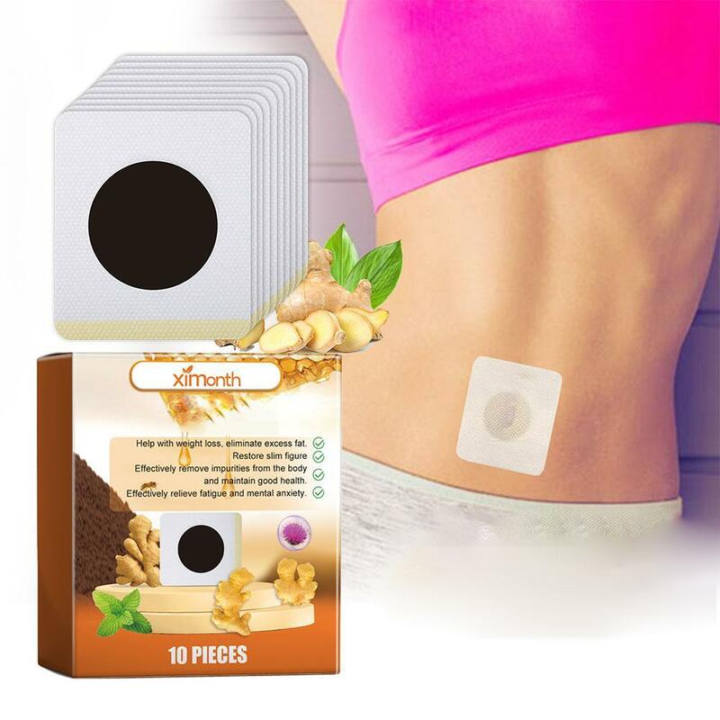 10Pcs Bee Circulatory Drainage Slimming Patch Weight Loss Fat Burning Patch Belly Slim Patches Stomach Sticker Health Care