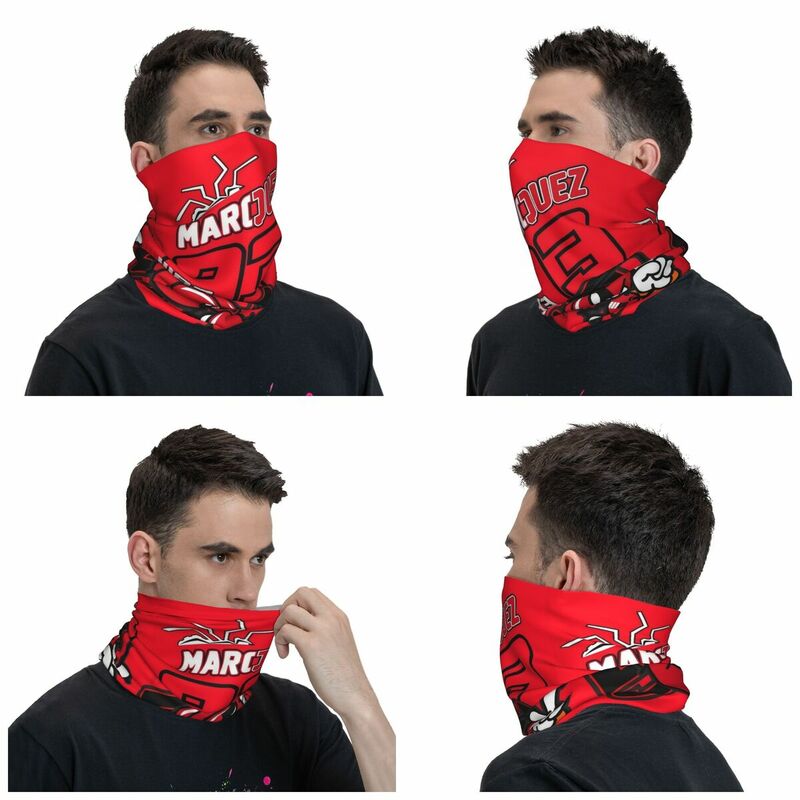 Гоночная бандана MM93 Moto GP, Шейная гетра с принтом, маска маркеза, шарф, многофункциональный головной убор для походов для мужчин и женщин, для взрослых