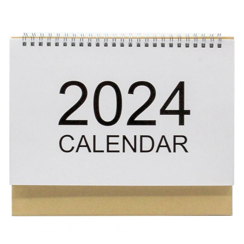 2024 calendario da tavolo Mini Stand-up Flip-top Design evento marcatura Home School Office Mini calendario