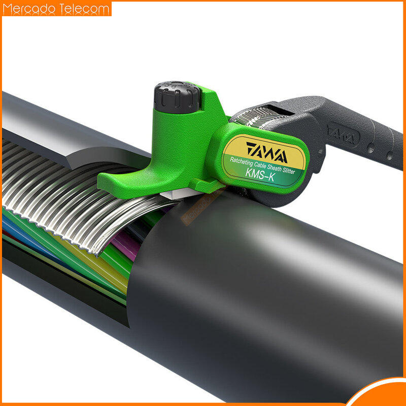 2022 New KMS-K Ratcheting Cable Slitter Optical Fiber Tool Stripper Dia ≥25mm FTTH TOOL Cutter Fibra óptica Fibre Optique